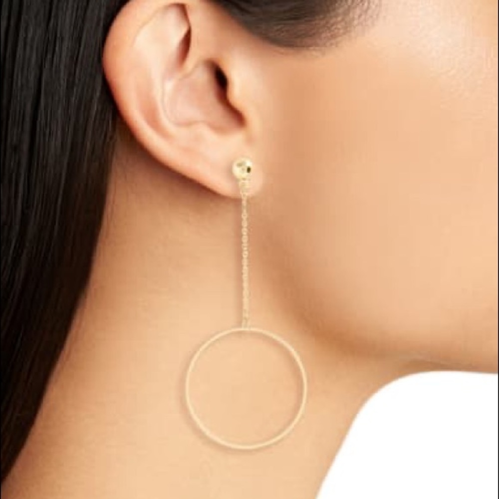 BP. Circle and Chain Earrings